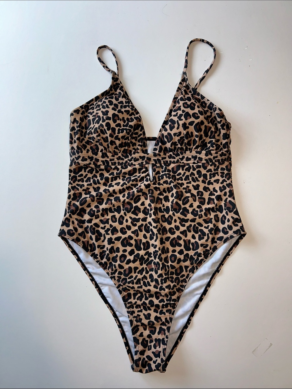 Cheetah One Piece Bathing Suit - L